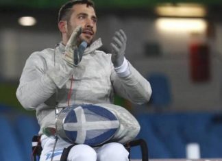 “Χρυσός” ο Πάνος Τριανταφύλλου στο Παγκόσμιο Κύπελλο ξιφασκίας με αμαξίδιο