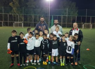 Επίσκεψη στις ακαδημίες της ομάδας από παίκτες της Μαύρης Θύελλας