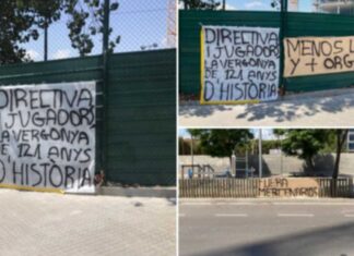 Βράζουν οι οπαδοί της Μπαρτσελόνα – Πανό έξω από το Καμπ Νόου