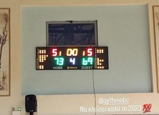Σπουδαία νίκη (73-69) του Γυθείου επί του Πολύβιου