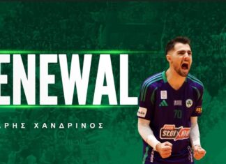 Συνεχίζει στον πρωταθλητή Παναθηναϊκό ο Άρης Χανδρινός